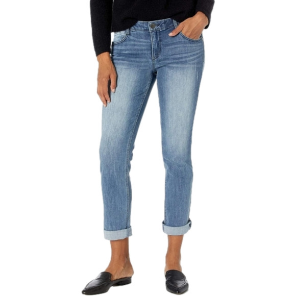 Democracy Ab-solution slim straight crop distressed stretch jeans plus‎ size 18 - Picture 1 of 16